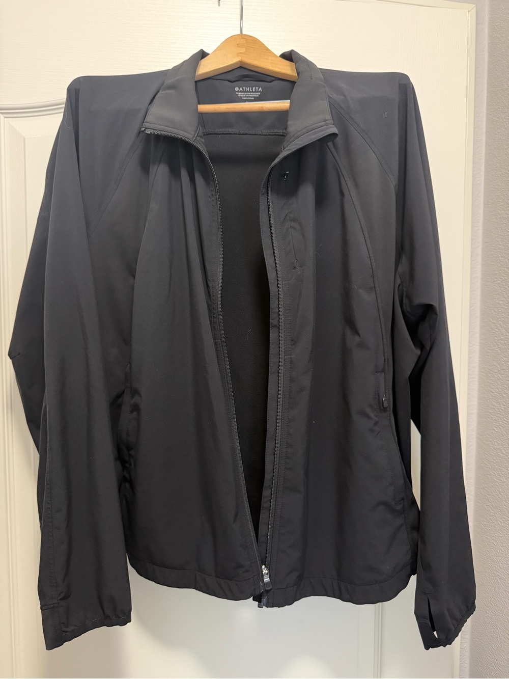 Athleta Women’s Black Lightweight Jacket with Full Zip 2x